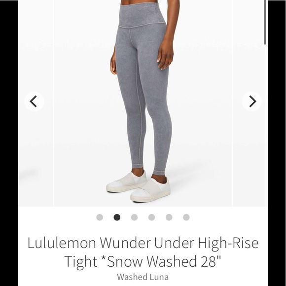Lululemon Wunder Under Hi-Rise Tight Snow Washed Size 6 Washed Luna 28" - Picture 1 of 12